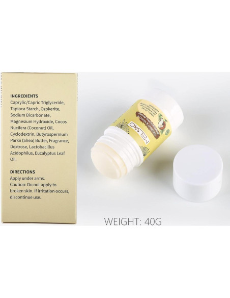 Desodorante Natural YLady 40g Coco Vainilla Sin Aluminio Desodorante Natural YLady 40g Coco Vainilla Sin Aluminio