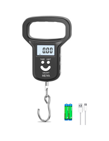 Balanza de Pesca MEIYA Digital 49.9 kg Pantalla LCD USB-C