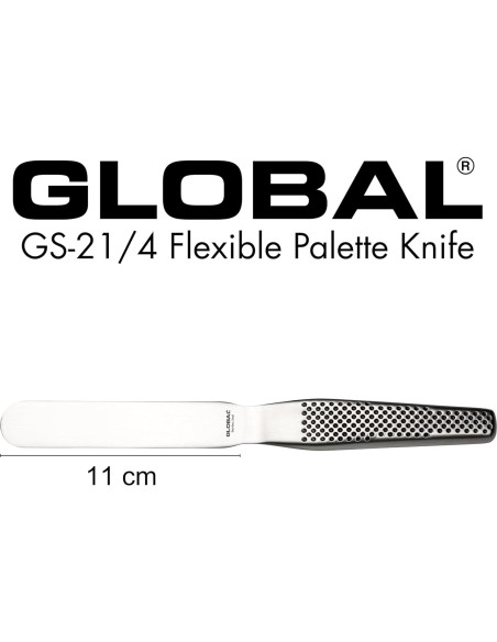 Espátula recta Global 10 cm acero inoxidable GS-21/4 Espátula recta Global 10 cm acero inoxidable GS-21/4