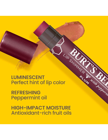 Brillo Labial Burt's Bees 100% Natural Ciruela 10.2g Brillo Labial Burt's Bees 100% Natural Ciruela 10.2g