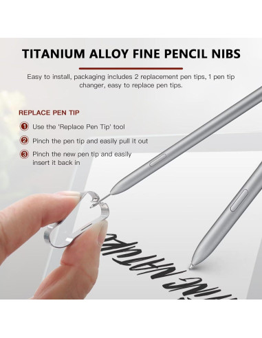 Puntas de Reemplazo Stylus Pen XSPANDER para Samsung Tab S7-S25