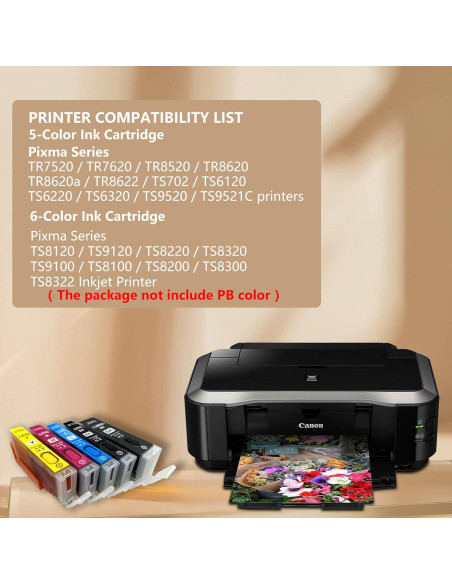 Cartuchos de Tinta Recargables HEMEI PGI-280XXL CLI-281XXL 5 Colores Cartuchos de Tinta Recargables HEMEI PGI-280XXL CLI-281XXL 5 Colores