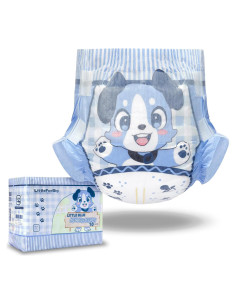 Pañales de Tela LittleForBig Ajustables Adultos 10 Piezas Azul