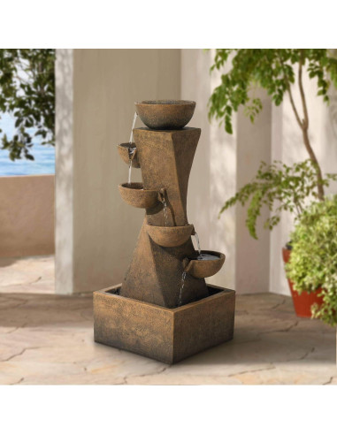 Fuente de Agua Zen Moderna John Timberland 69.9 cm con Luz LED