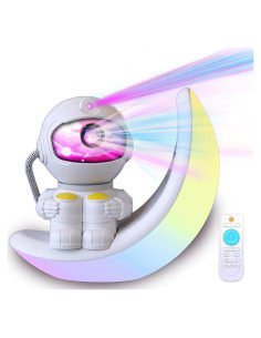 Proyector de Estrellas KANCOKIT Astronauta LED 360 con Control Remoto