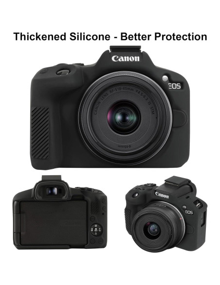 Funda de Silicona Suave Elonbo para Cámara Sin Espejo Canon EOS R50 Funda de Silicona Suave Elonbo para Cámara Sin Espejo Canon EOS R50