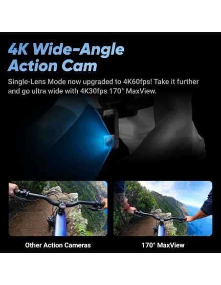 Cámara de acción 360 Insta360 X4 8K impermeable GPS Cámara de acción 360 Insta360 X4 8K impermeable GPS