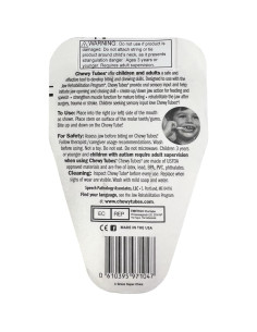 Chewy Tubes Super Chew Verde Suave para Terapia del Habla 2