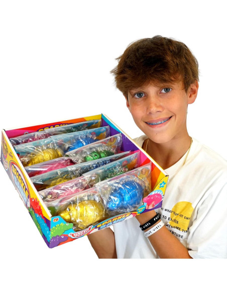 JA-RU Juguetes Antiestrés Dinosaurio Squishy 12 Piezas JA-RU Juguetes Antiestrés Dinosaurio Squishy 12 Piezas