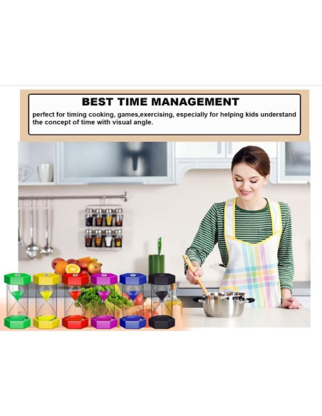 Reloj de Arena SuLiao 90 Minutos para Niños 16 cm Colorido Reloj de Arena SuLiao 90 Minutos para Niños 16 cm Colorido