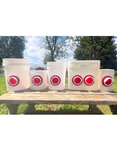 Kit Alimentador de Pollos DIY RentACoop 4 Puertos con Sierra
