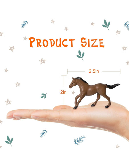 Figuras de Caballo de Plástico Skylety - 20 Piezas Miniaturas Figuras de Caballo de Plástico Skylety - 20 Piezas Miniaturas