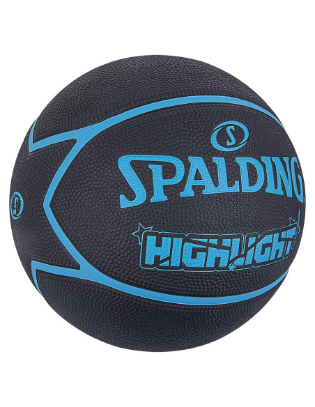 Balón de Baloncesto Spalding Highlight Tamaño 7 Goma Premium Balón de Baloncesto Spalding Highlight Tamaño 7 Goma Premium