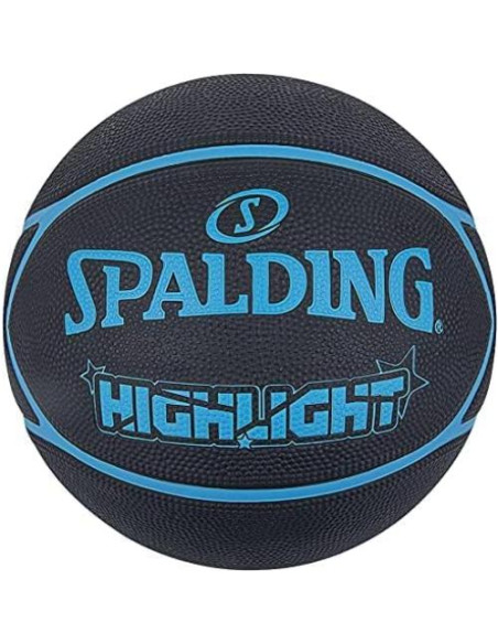 Balón de Baloncesto Spalding Highlight Tamaño 7 Goma Premium Balón de Baloncesto Spalding Highlight Tamaño 7 Goma Premium