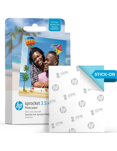 Papel Fotográfico Autoadhesivo HP Sprocket 8.89x10.8 cm 50 Unidades Papel Fotográfico Autoadhesivo HP Sprocket 8.89x10.8 cm 50 Unidades