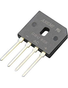 Diodo Rectificador de Puente ASEMI GBU608 6A 800V 10 Piezas 2