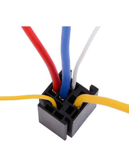 Relé Automotriz EHDIS 80A 12V SPDT con Socket 5 Pines Relé Automotriz EHDIS 80A 12V SPDT con Socket 5 Pines