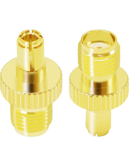 Adaptador Coaxial SMA Hembra a TS9 Macho CNARIO 2PCS Adaptador Coaxial SMA Hembra a TS9 Macho CNARIO 2PCS