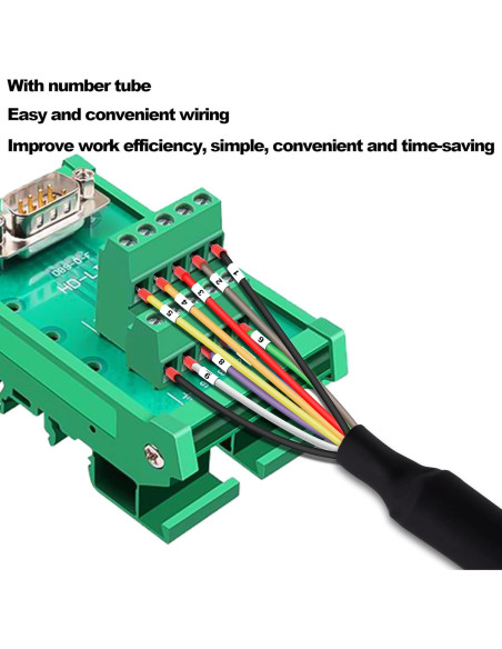 Cable de Extensión DB9 Macho a Cable Desnudo 1m HUAXU Cable de Extensión DB9 Macho a Cable Desnudo 1m HUAXU