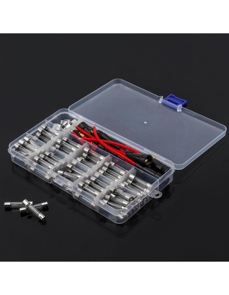 Kit de Fusibles de Vidrio 6x30mm DiGiYes 100pcs 250V 0.5A-30A Kit de Fusibles de Vidrio 6x30mm DiGiYes 100pcs 250V 0.5A-30A