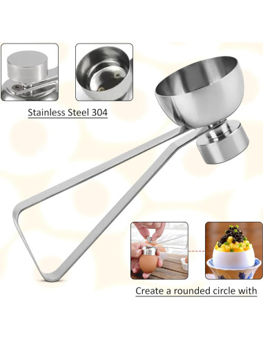 Cortador de Huevos Kolibrox de Acero Inoxidable Manual