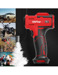 Compresor de Aire Portátil EAFCar 5622, 150 PSI, Batería 2