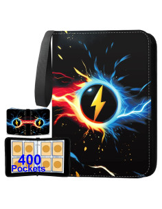 Carpeta de Cartas de Comercio Karjiang 400 Bolsillos Negra