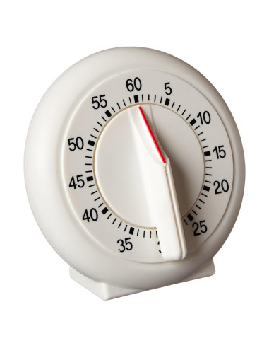 Temporizador de Cocina Norpro 60 Minutos Blanco Fácil de Leer