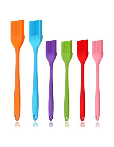 6 Brochas de Silicona Cualork para Basting y Pastelería
