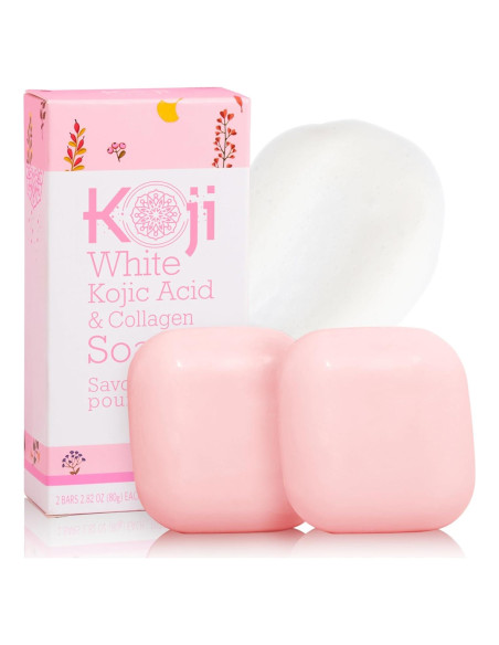 Jabón Aclarador Koji White con Ácido Kójico y Colágeno 160g Jabón Aclarador Koji White con Ácido Kójico y Colágeno 160g