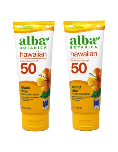 Protector Solar SPF 45 Alba Botanica Té Verde 236 ml (Paquete de 2)