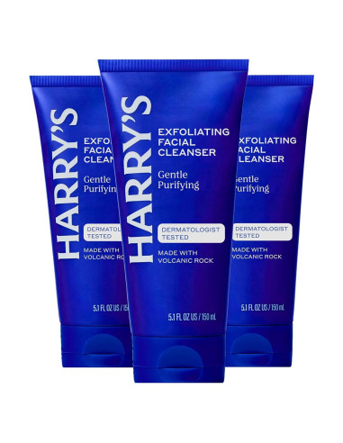 Limpiador Exfoliante Facial Harry's para Hombres 151 ml - 3 Unidades