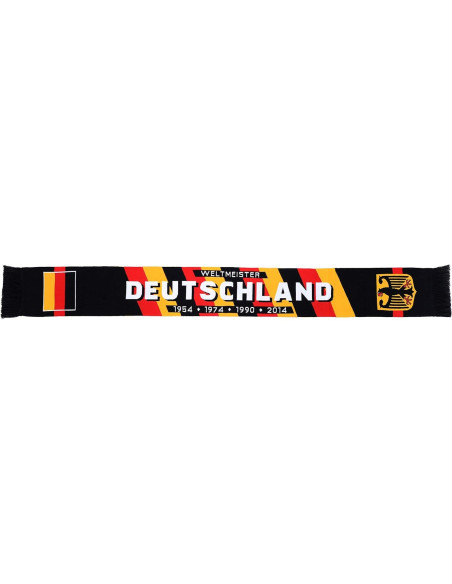 Bufanda de Fútbol Alemania Euroscarves 142 cm Tricolor Bufanda de Fútbol Alemania Euroscarves 142 cm Tricolor