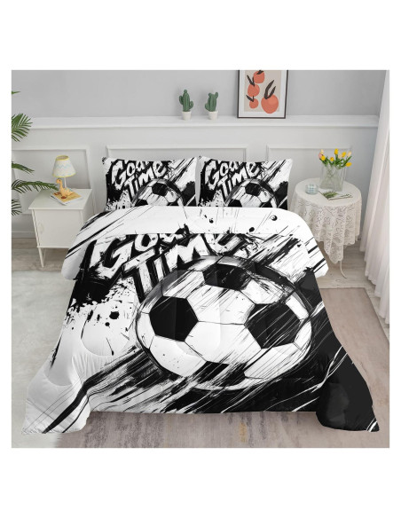Conjunto Edredón Doble Smell Sunshine Fútbol 203x229 cm 3 Piezas Conjunto Edredón Doble Smell Sunshine Fútbol 203x229 cm 3 Piezas