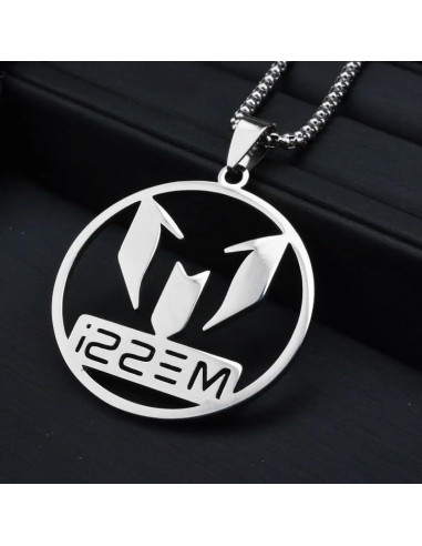 Collar de Acero Inoxidable Lionel Messi para Hombres