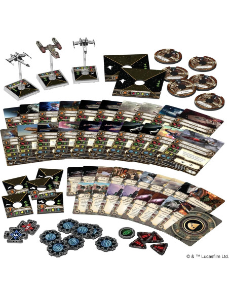 Juego de Miniaturas Star Wars X-Wing Expansión Más Buscado - Atomic Mass Games Juego de Miniaturas Star Wars X-Wing Expansión Más Buscado - Atomic Mass Games