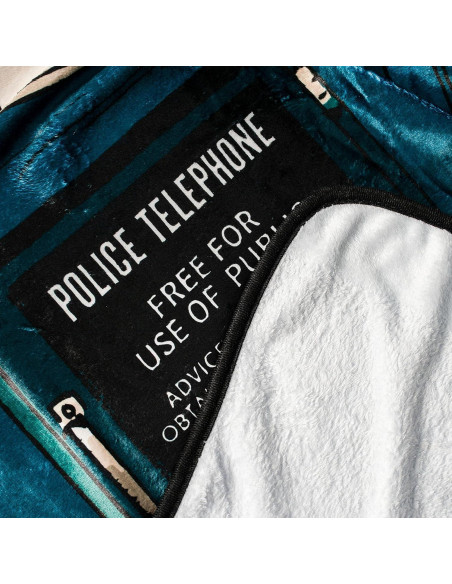 Manta de Forro Polar TARDIS Doctor Who 114x152 cm Azul Manta de Forro Polar TARDIS Doctor Who 114x152 cm Azul