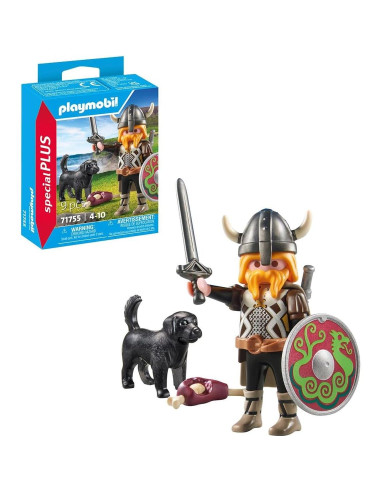 Figuras Playmobil Viking con Perro Guardián 71755 - 9 Piezas