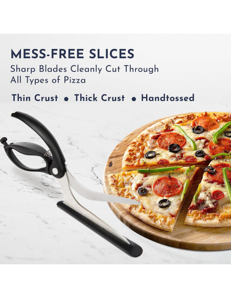 Tijeras para Pizza Loftern 5 en 1 - Acero Inoxidable Antiadherente Tijeras para Pizza Loftern 5 en 1 - Acero Inoxidable Antiadherente