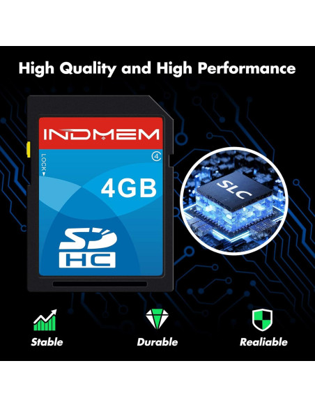 Tarjeta SDHC 4GB INDMEM Paquete de 5 Clase 4 Resistente al Agua Tarjeta SDHC 4GB INDMEM Paquete de 5 Clase 4 Resistente al Agua