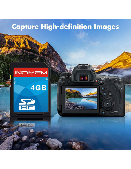 Tarjeta SDHC 4GB INDMEM Paquete de 5 Clase 4 Resistente al Agua Tarjeta SDHC 4GB INDMEM Paquete de 5 Clase 4 Resistente al Agua