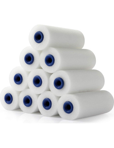 Rodillo de Pintura Mini KUPOO 4" Espuma Alta Densidad 11 Pzas