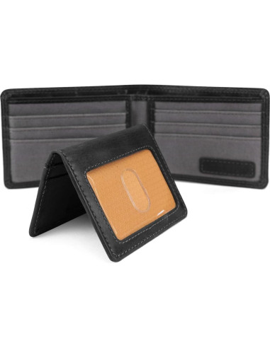 Billetera de cuero RFID Timberland PRO para hombres con portatarjetas