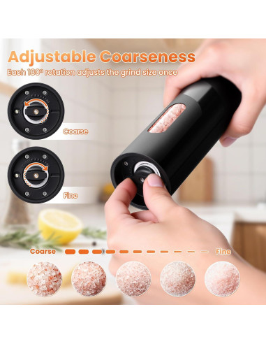 Juego de Molinillos Eléctricos de Sal y Pimienta SmartTrends 110ml
