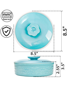 Calentador de Tortillas Cerámica Noamus 21.6 cm Apto Microondas 2