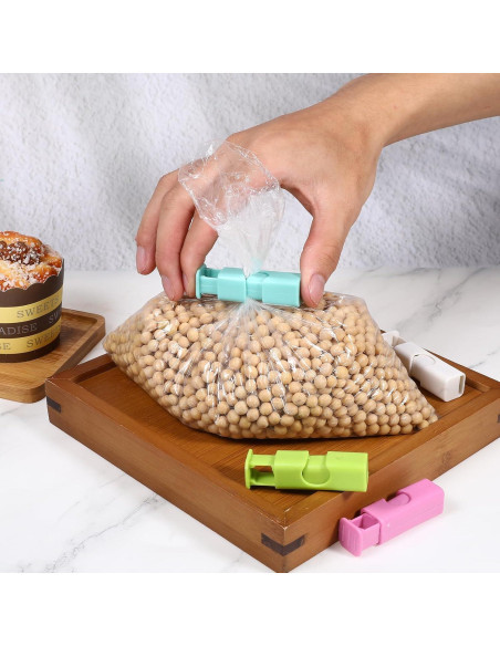 8 Clips de Sellado de Bolsas de Comida Bruislard - Plástico 6cm 8 Clips de Sellado de Bolsas de Comida Bruislard - Plástico 6cm