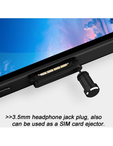 Tapón de Polvo USB C TOCOL - Paquete de 4 con Cepillo