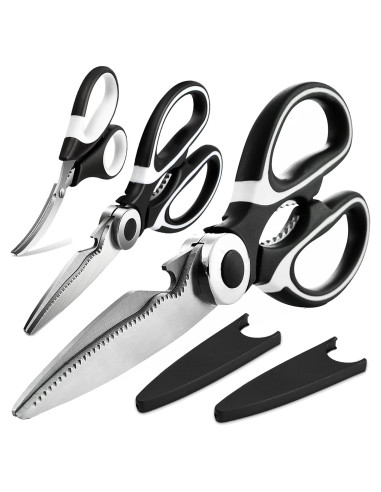 Tijeras de Cocina OMDAR 3 Paquete Acero Inoxidable 21.1 cm