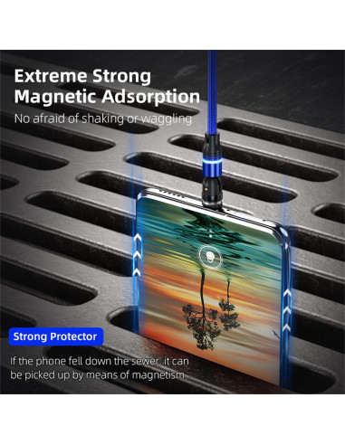 Cable de Carga Magnético USB C Losuesme 6 Piezas 3A