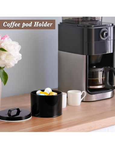 Soporte para Filtros de Café DRASTAR Negro con Tapa